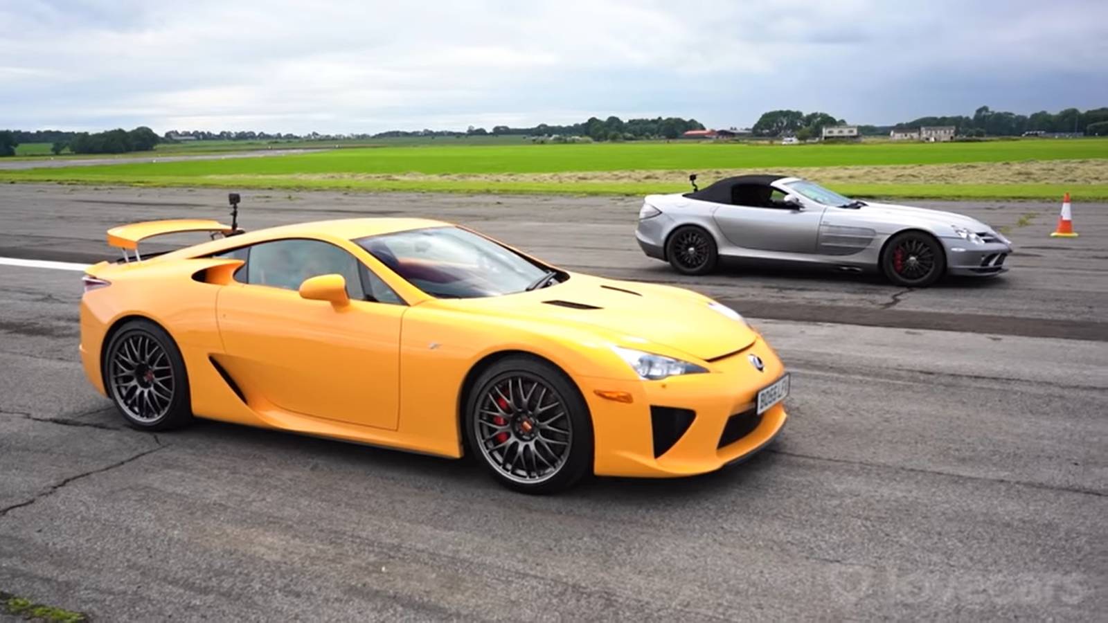 Can the Lexus LFA Beat a Mercedes SLR McLaren 722S In a Drag Race?