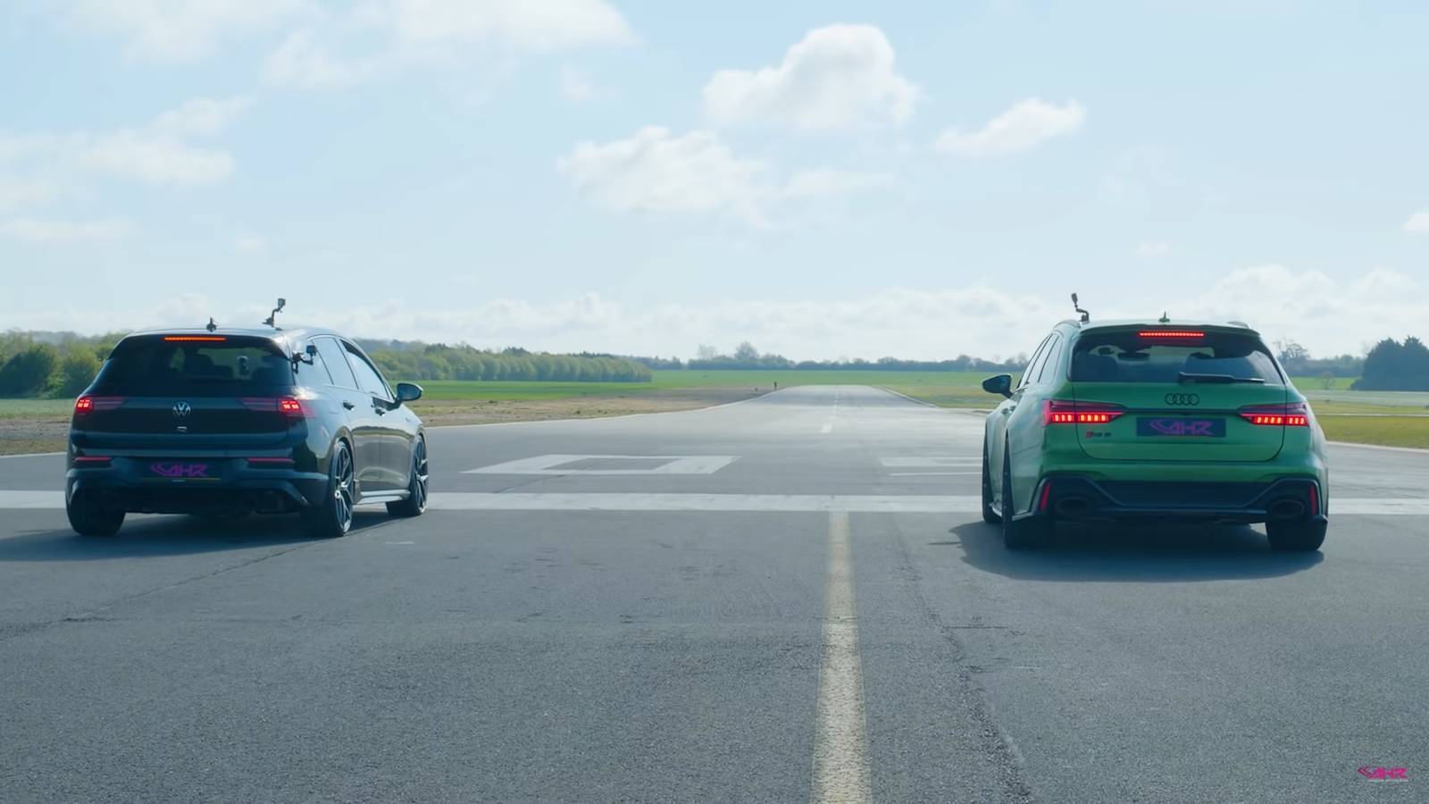 Can The New VW Golf R Beat The Audi RS6 Avant On A Drag Strip