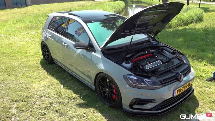 This Audi-RS-Powered VW Golf R Is Pure Performance Gold