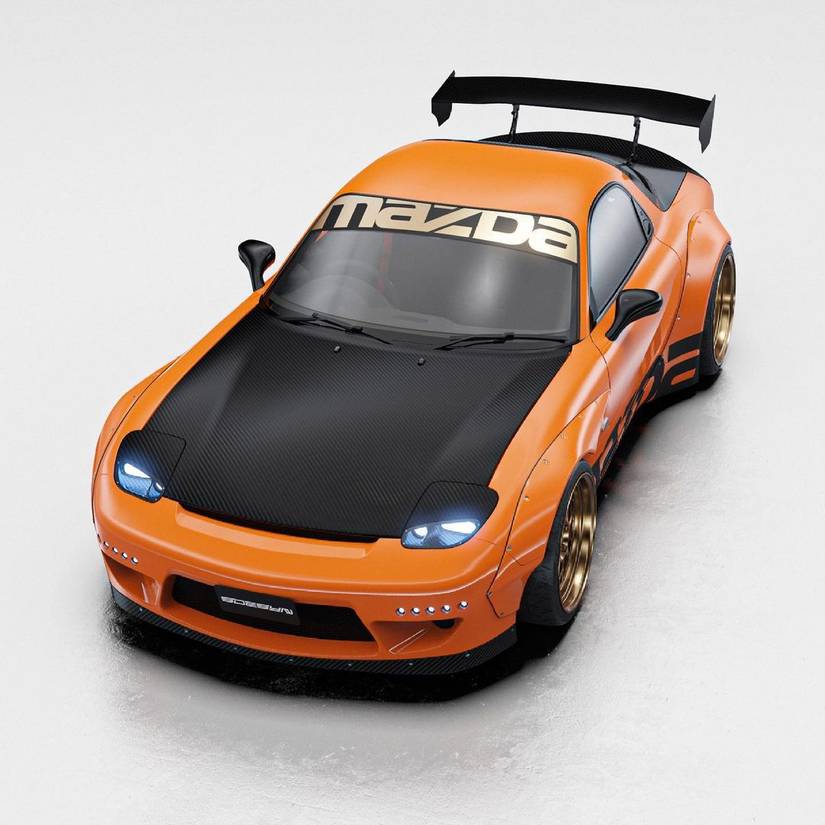 This Widebody RX-7 Rendering Will Give You Those Retrotastic 90s Vibes ...