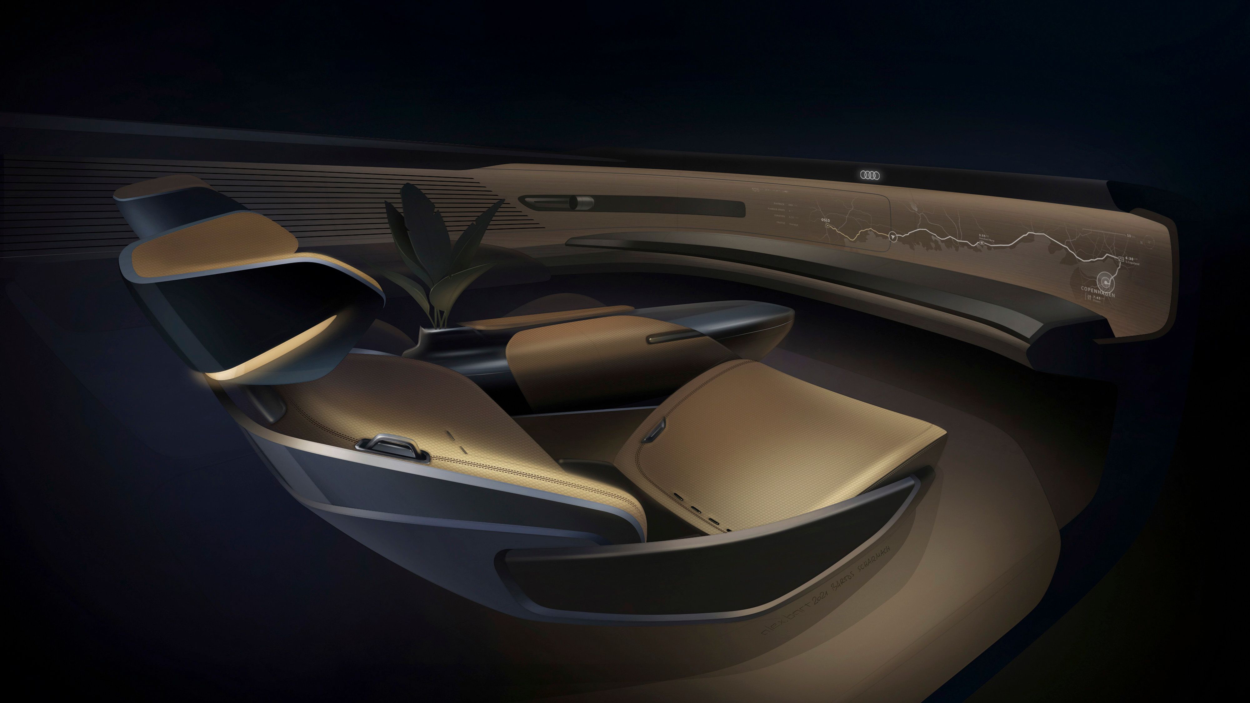 Audi Grandsphere Concept - A Luxurious EV That's A 'Private Jet For The Roads' 