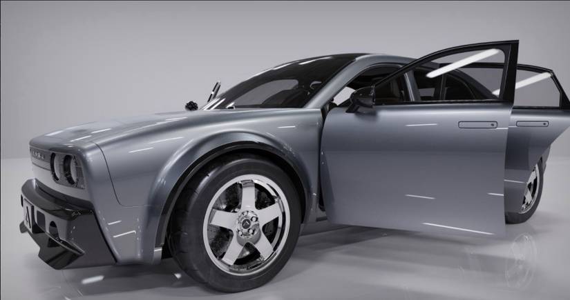 Alpha Motors Saga - A Cute And Quirky Retro-Styled Electric Sedan