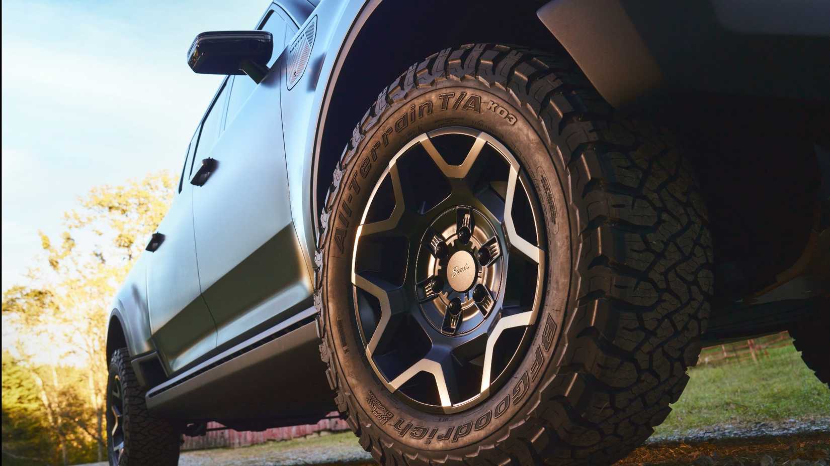 2027 Scout Motors Terra Pickup Front Wheel All-Terrain Tire