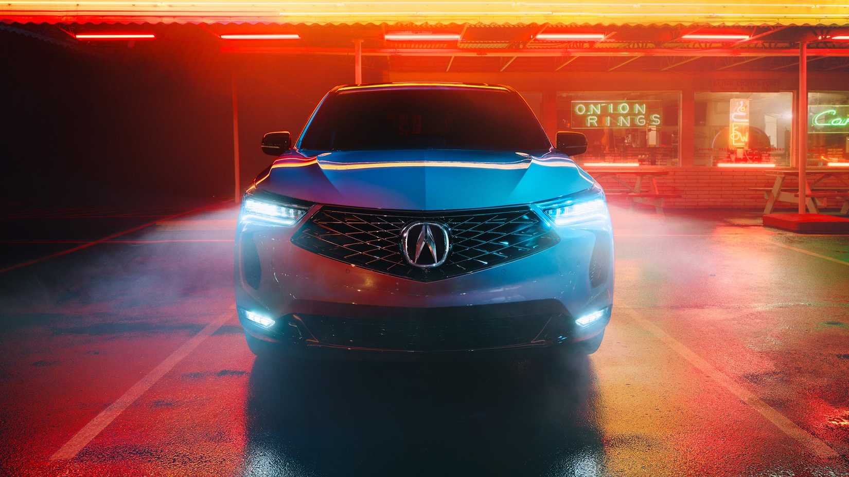 2025 Acura RDX A-Spec cinza foto frontal estacionada