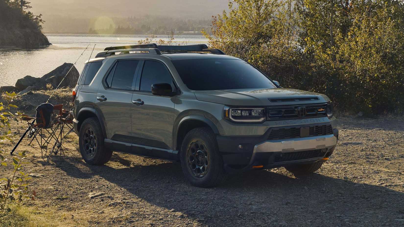 2026 Honda Passport TrailSport on a trail