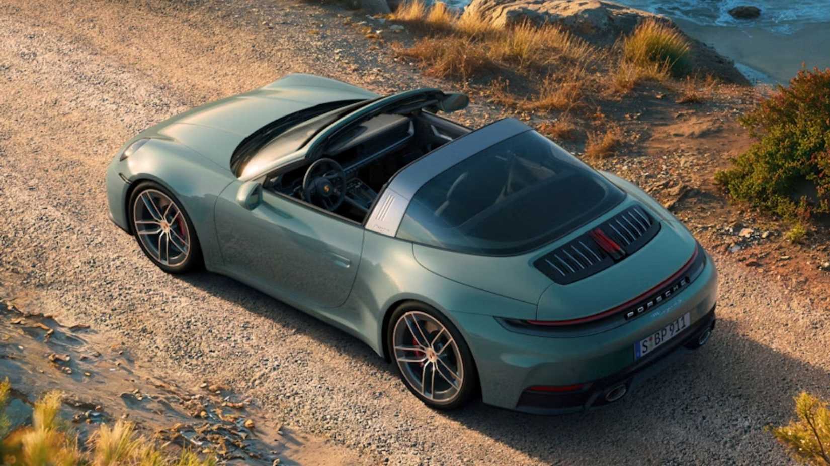 2026 Porsche 911 Targa 4 992 (8th Gen) overhead shot