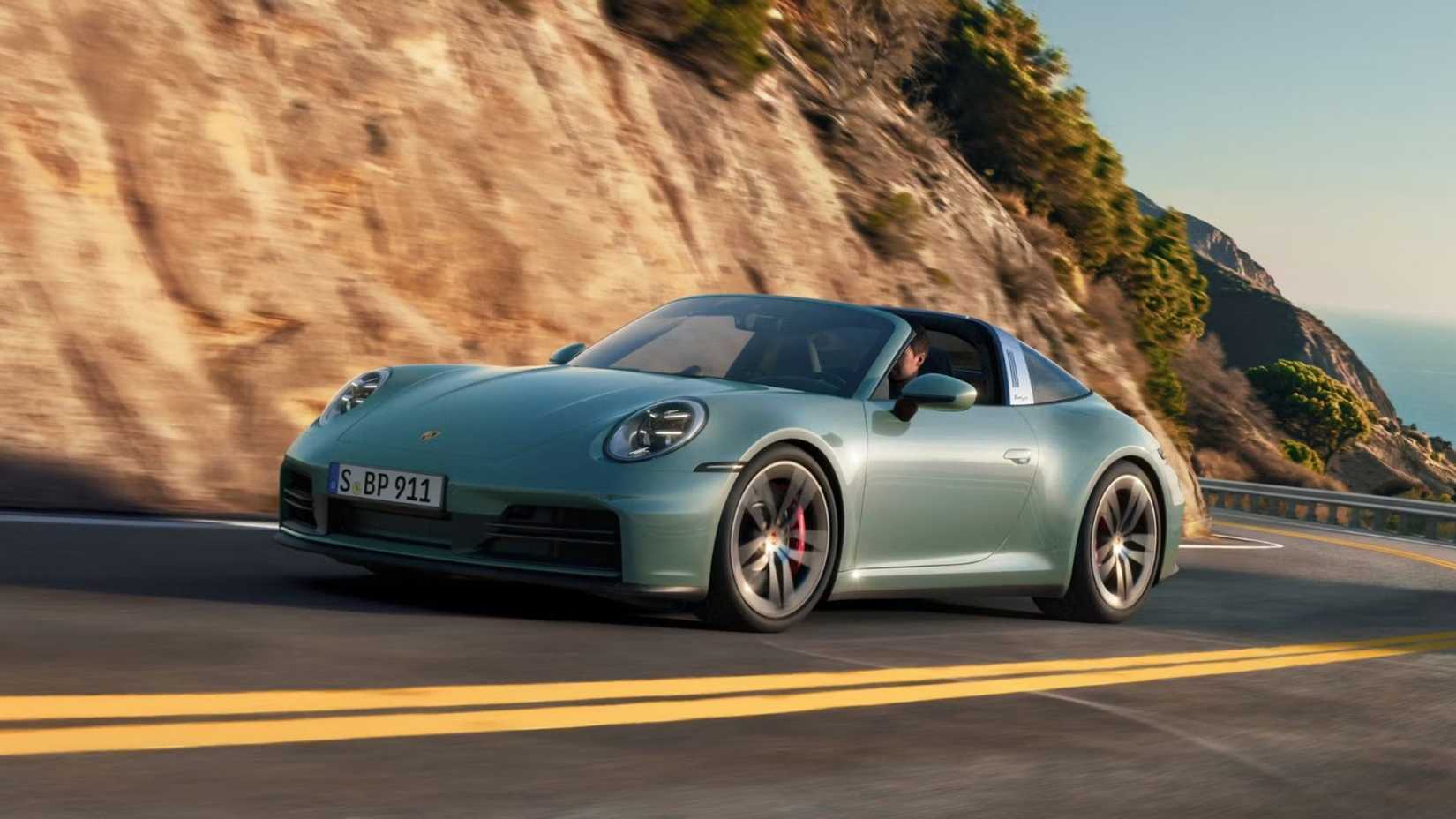 2026 Porsche 911 Targa 4 992 (8th Gen) front 3/4 action