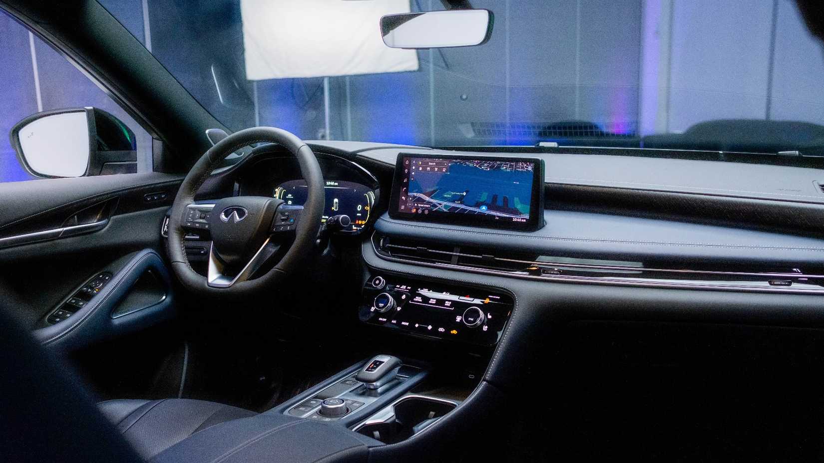 2026 Infiniti QX60 Sport interior showing front cabin