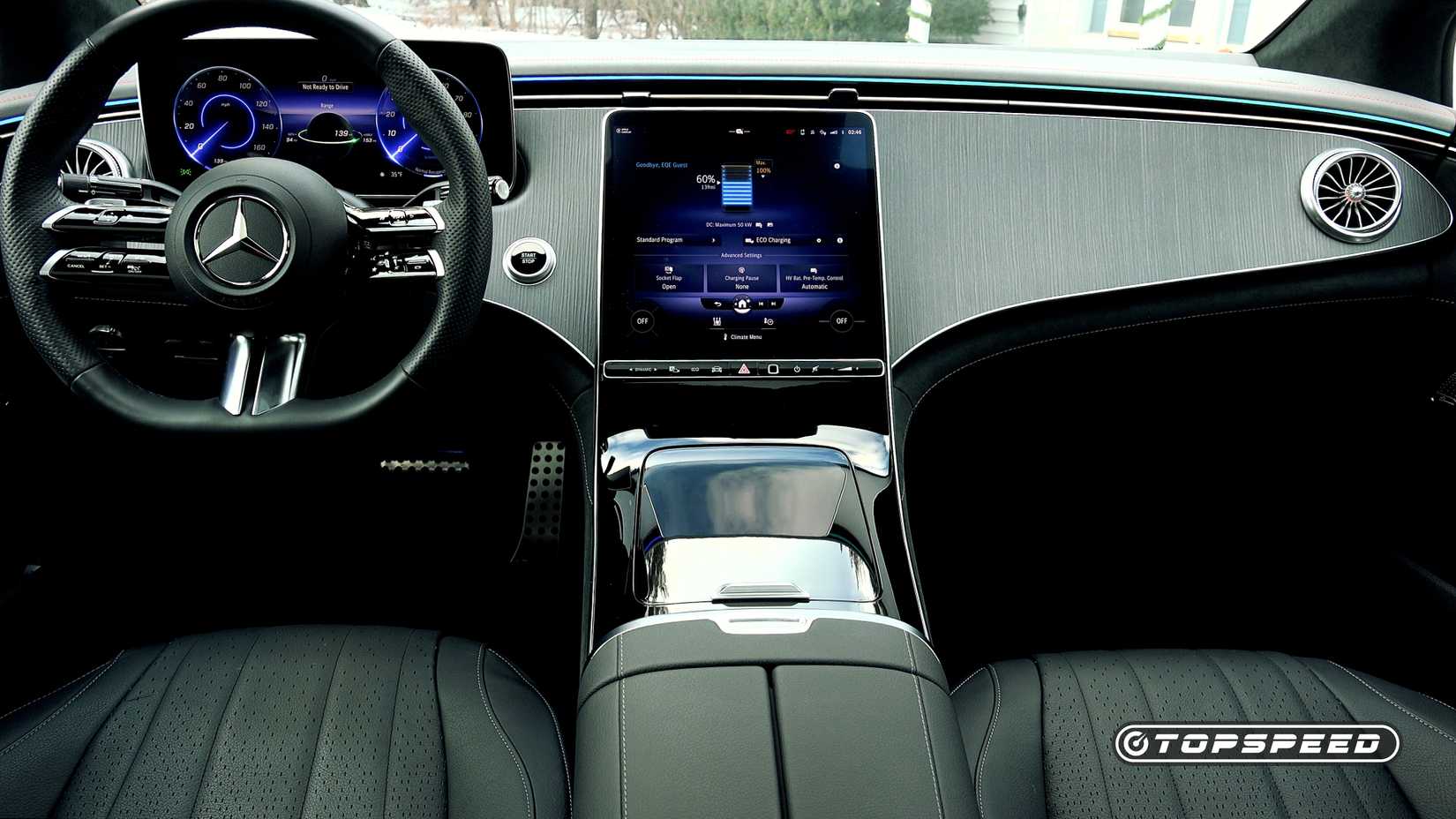 EQE Sedan interior front cabin