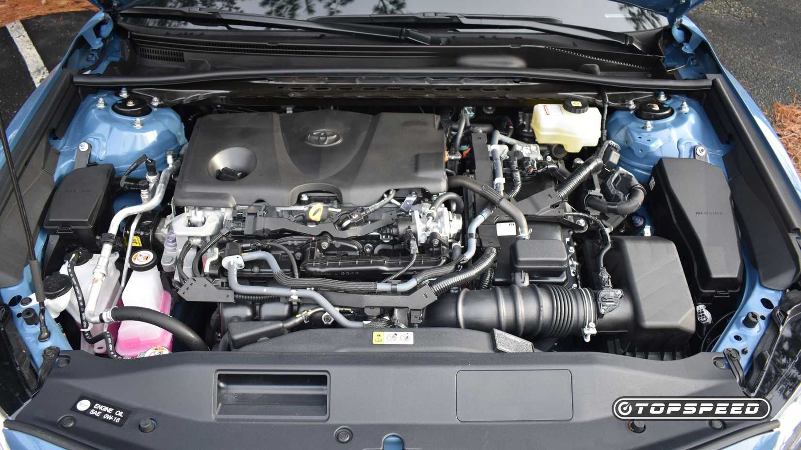 2023 Toyota Camry XSE Hybrid engine shot