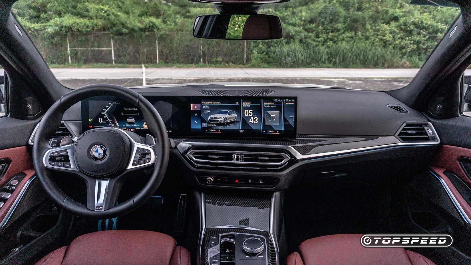 Interior of a 2023 BMW M340i xDrive Touring