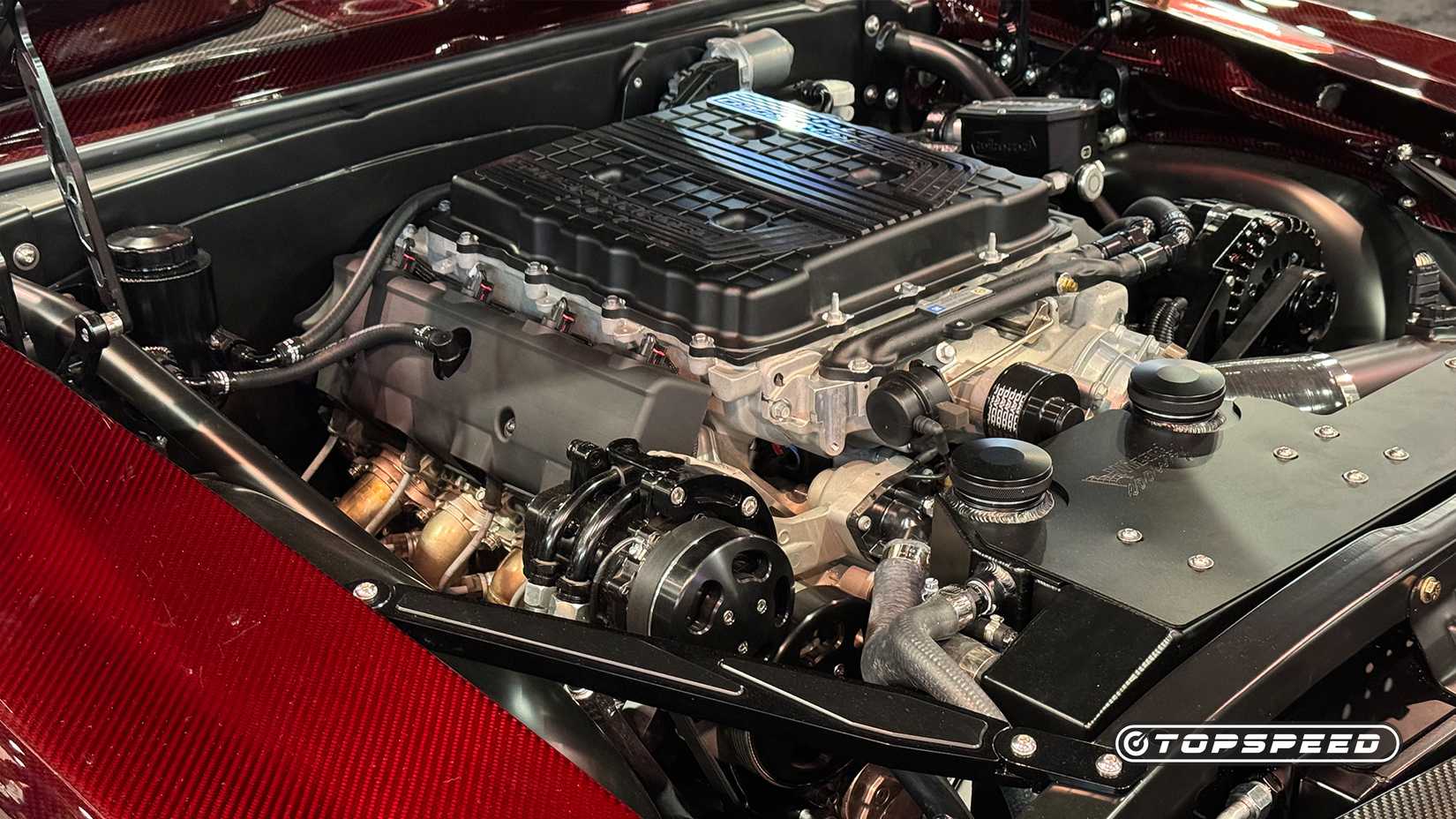 Red carbon fiber Finale Speed 1969 Camaro