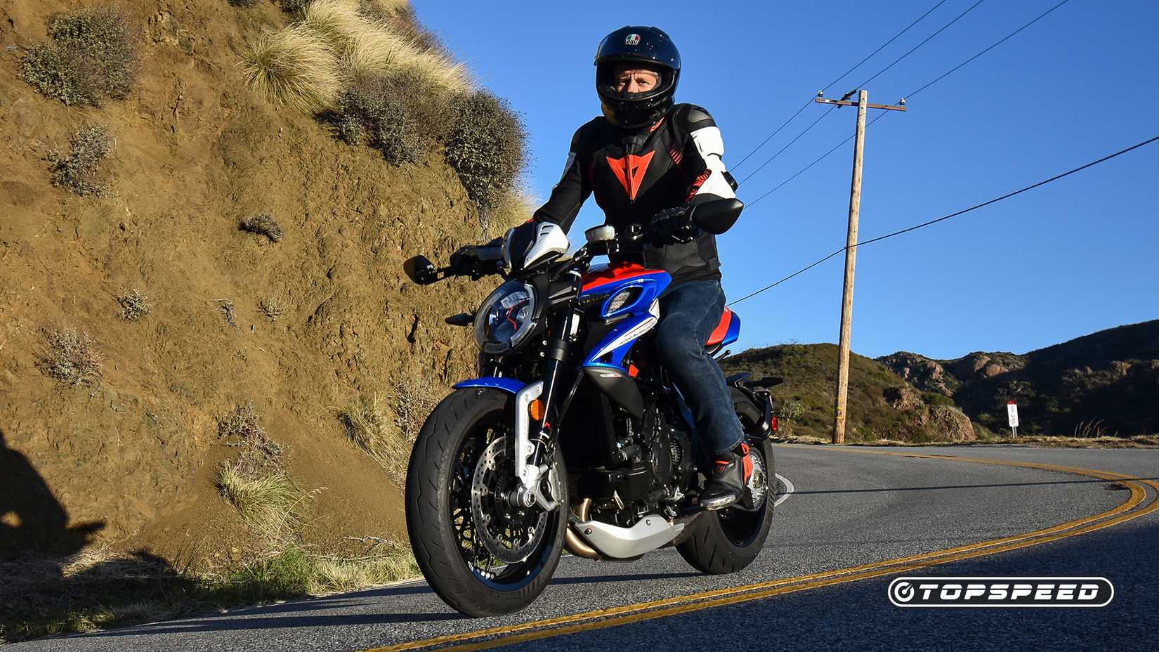 2023 MV Agusta Dragster America and rider