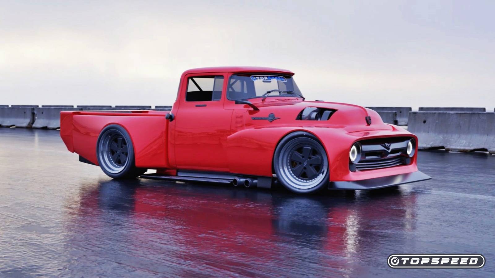 Exclusive Rendering: This Ford F-100 Hot Rod Seamlessly Merges Old ...