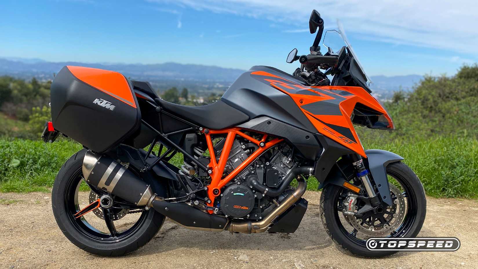 2023 KTM 1290 Super Duke GT satin gray and orange gloss w. black accents