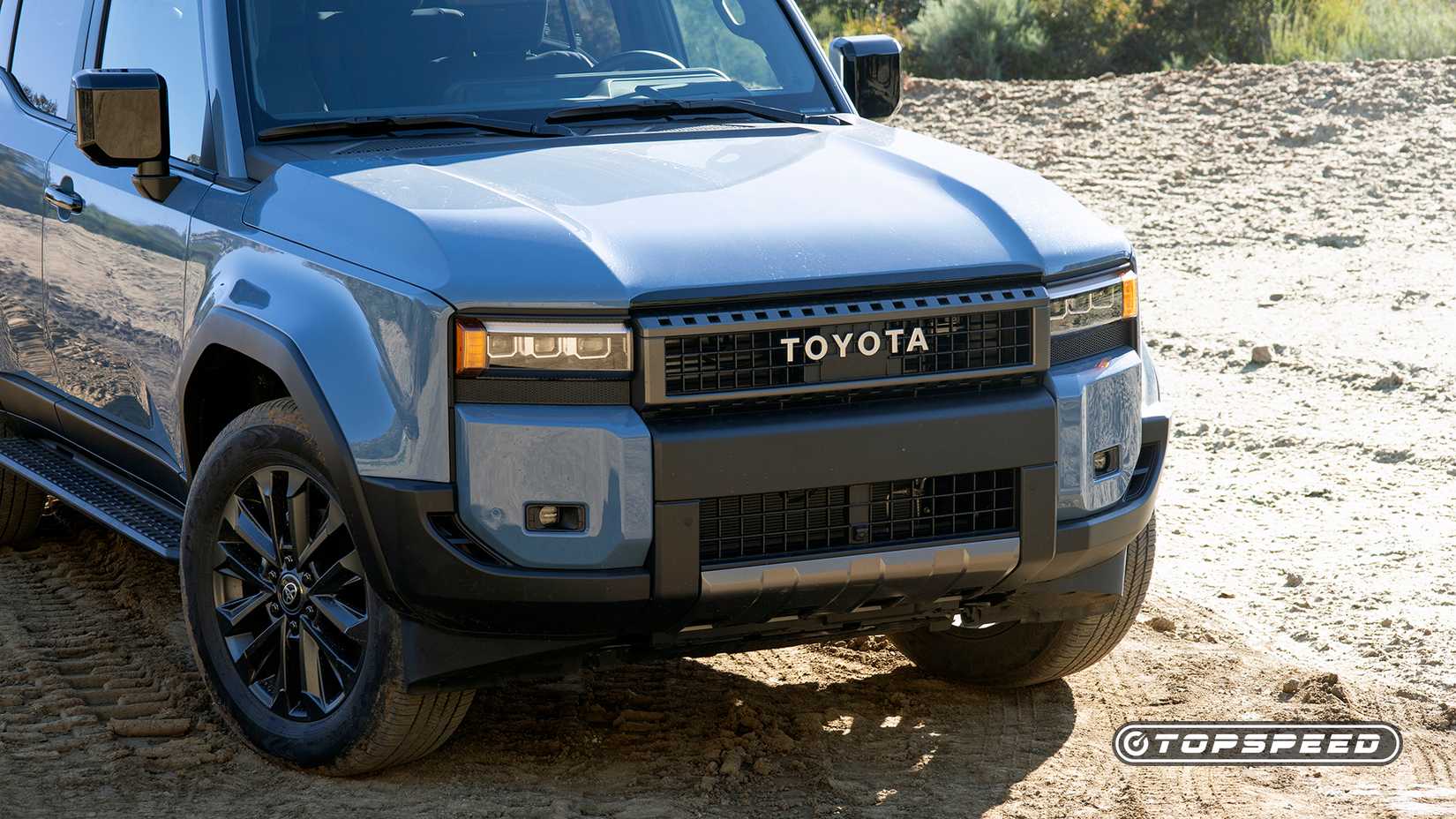2024 Toyota Land Cruiser Front-end close-up shot