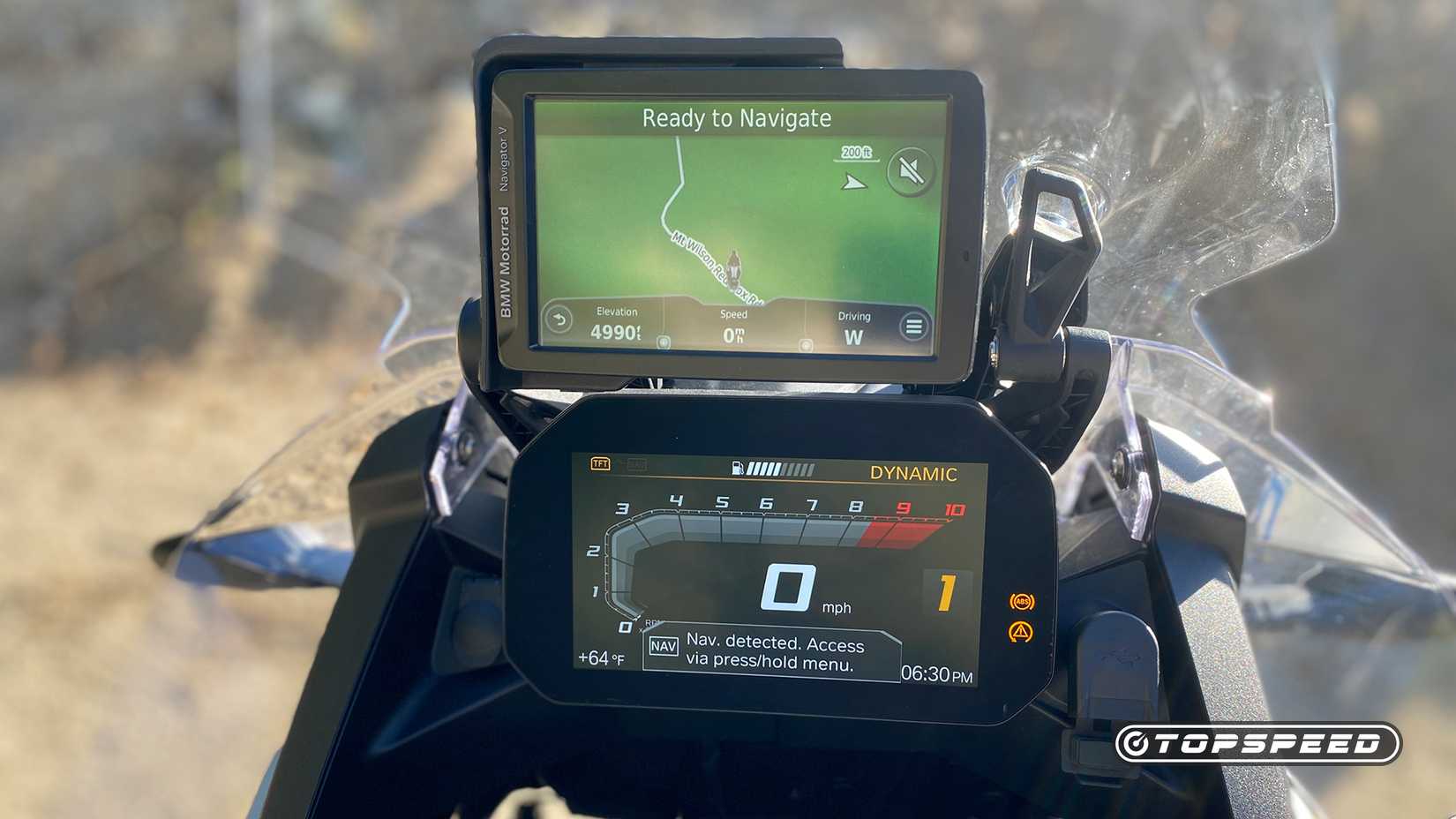 2024 BMW F 900 GS Adventure com. TFT de 6,5 polegadas e navegação opcional