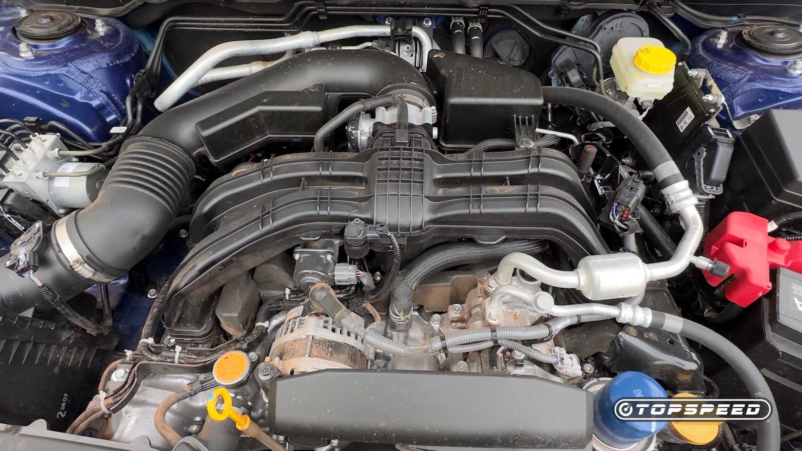 Close-up shot of a 2024 Subaru Crostrek Wilderness Engine