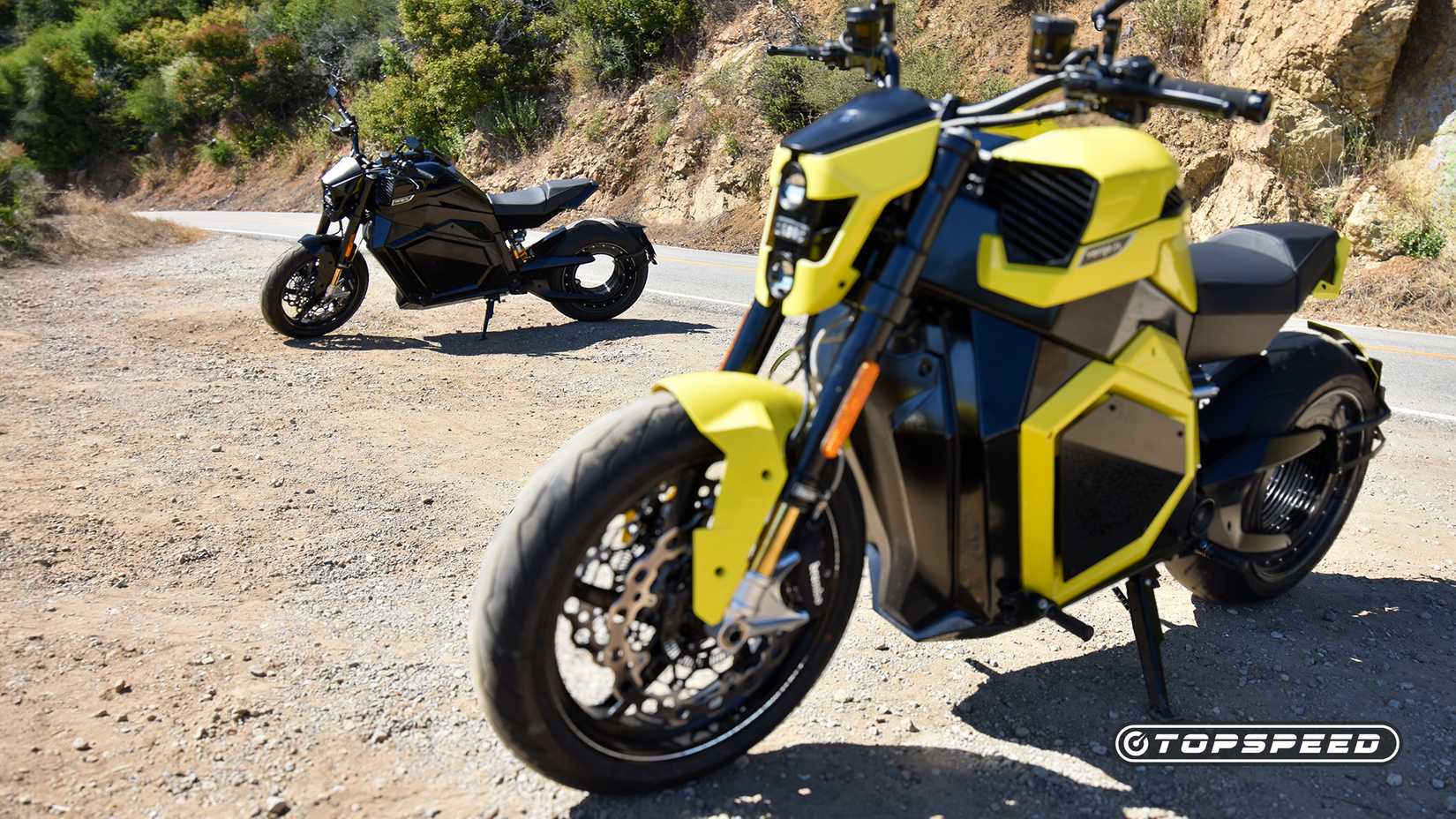 2024 Verge TS Pro shown in Obsidian Black and Vibrant Yellow