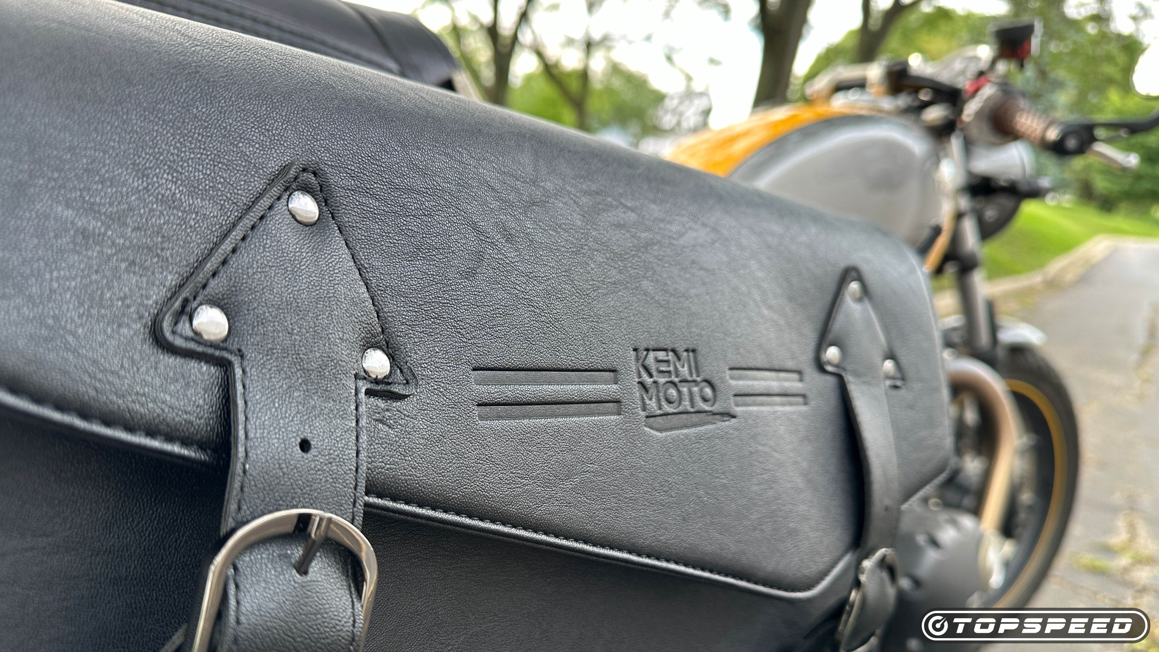 Kemimoto Leather Motorcycle Saddlebags
