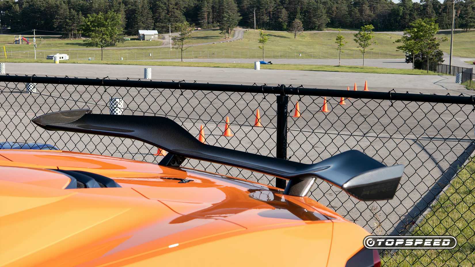 2024 Chevrolet Corvette Z06 close-up traseiro da asa