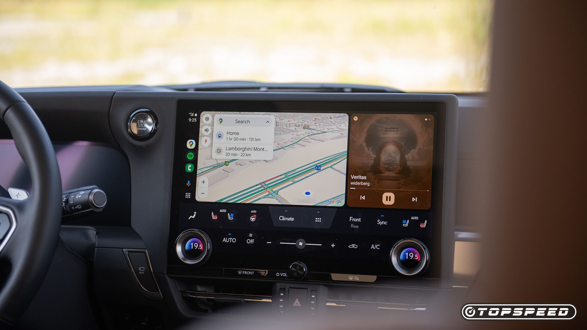 Interior shot of the 2024 Lexus GX550 showing the dash