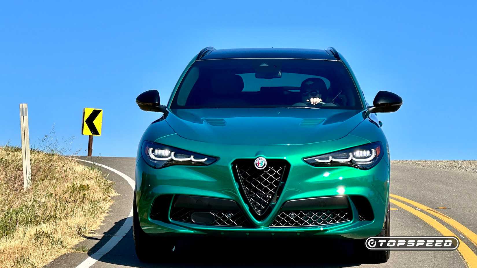 2024 Alfa Romeo Stelvio Quadrifoglio AWD front shot parked on the road