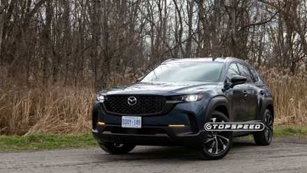 2025 Mazda CX-50 Hybrid Front Three Quarter TopSpeed