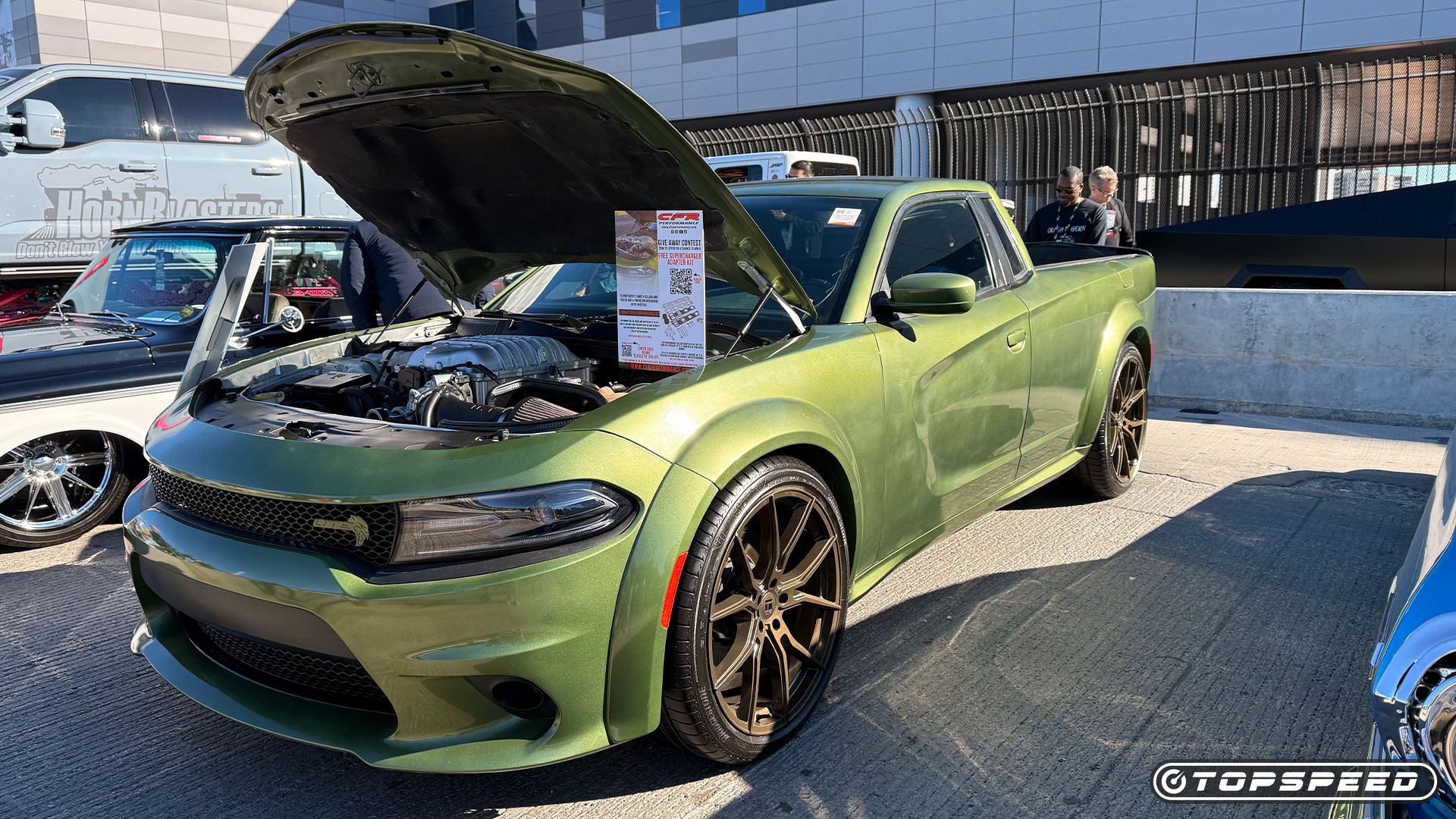 2018 verde Dodge Charger Hellcat Ute 