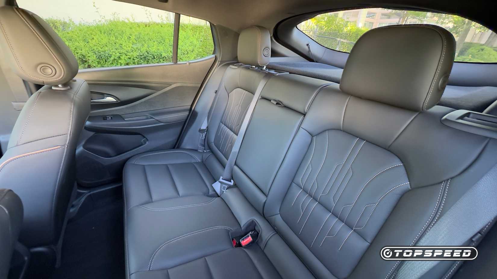 2024 Buick Envista Avenir interior shot showing the rear seats
