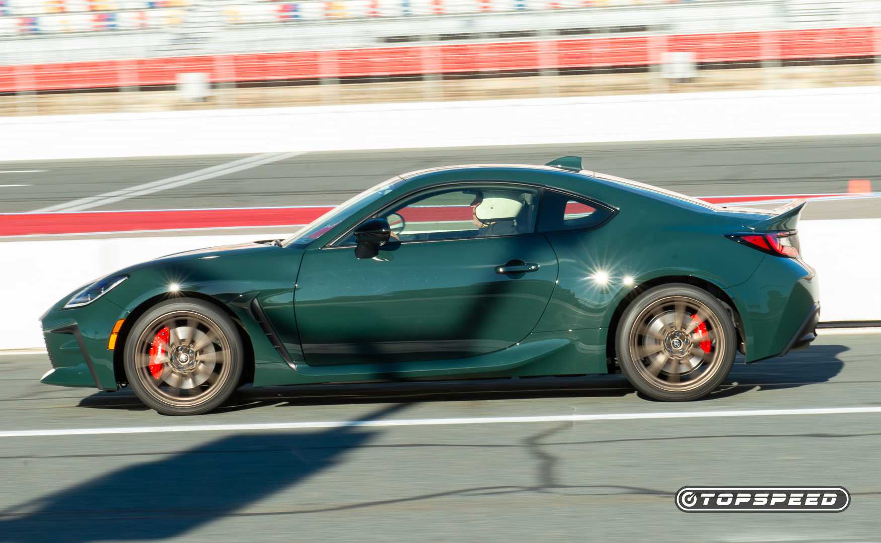 2025 Toyota GR86 Hakone Special Edition side view at the track