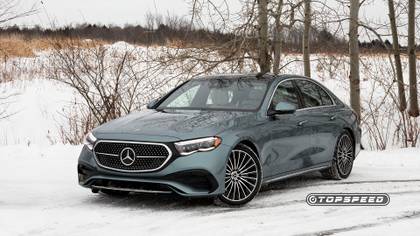 2025 Mercedes-Benz E450 Front Three Quarter TopSpeed