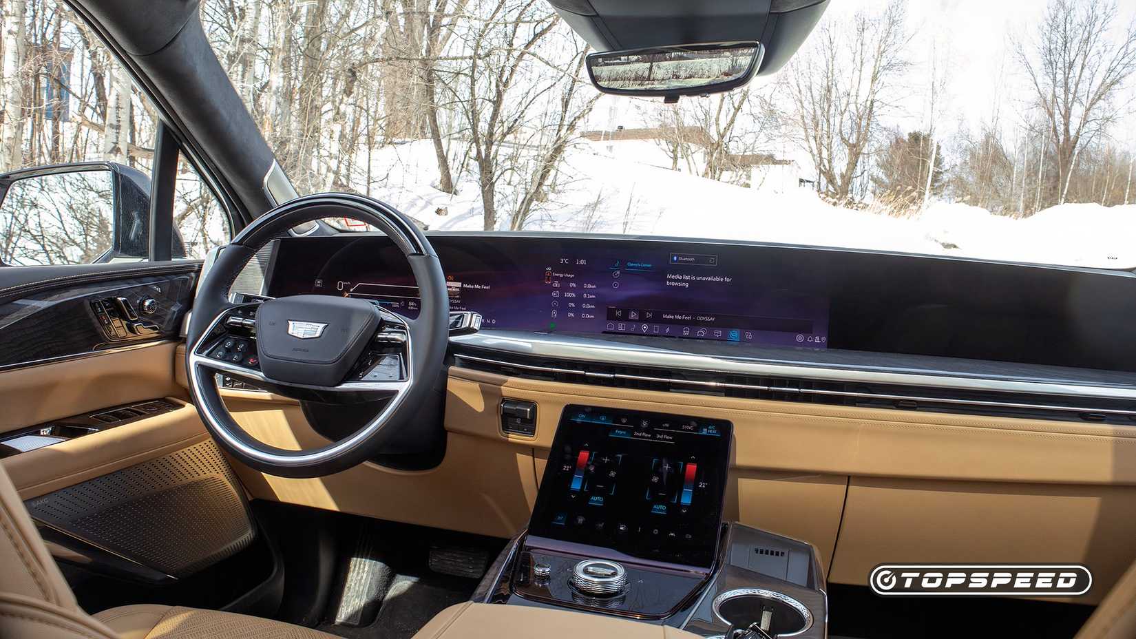 2025 Cadillac Escalade IQ Painel completo TopSpeed