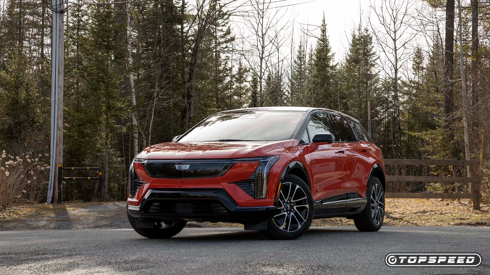 2026 Cadillac OPTIQ Premium Sport AWD front three-quarter view