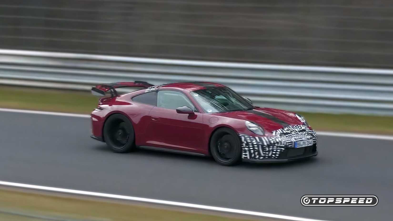 2026 Manthey Porsche 911 GT3 MR 992.2 Red Spy Shot