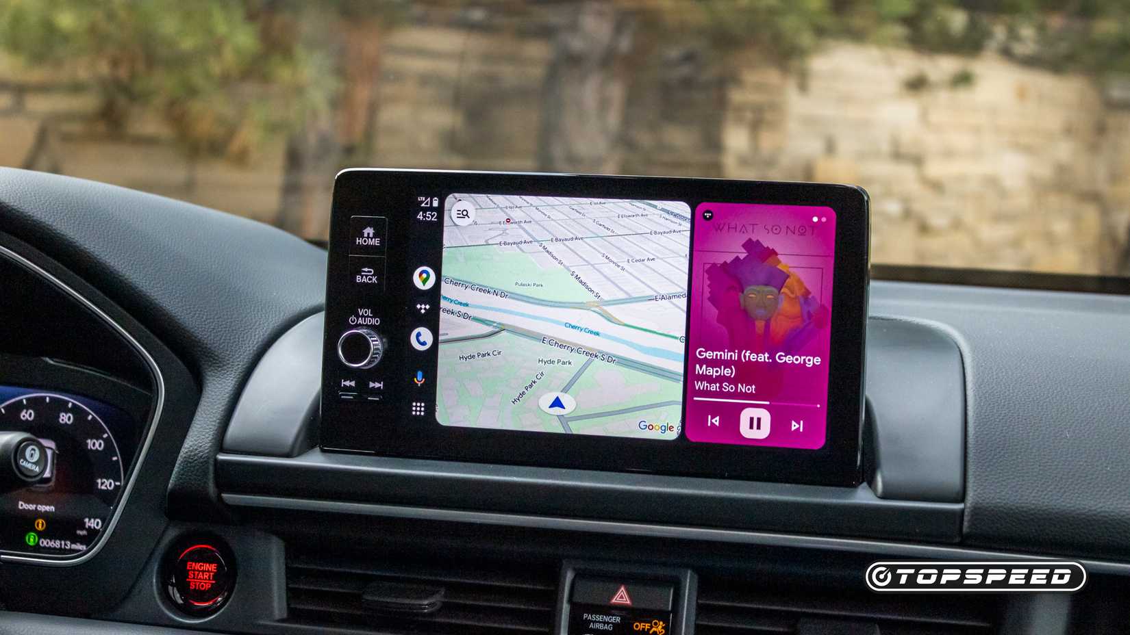 Interior shot of a 2025 Honda Pilot showing infotainment screen