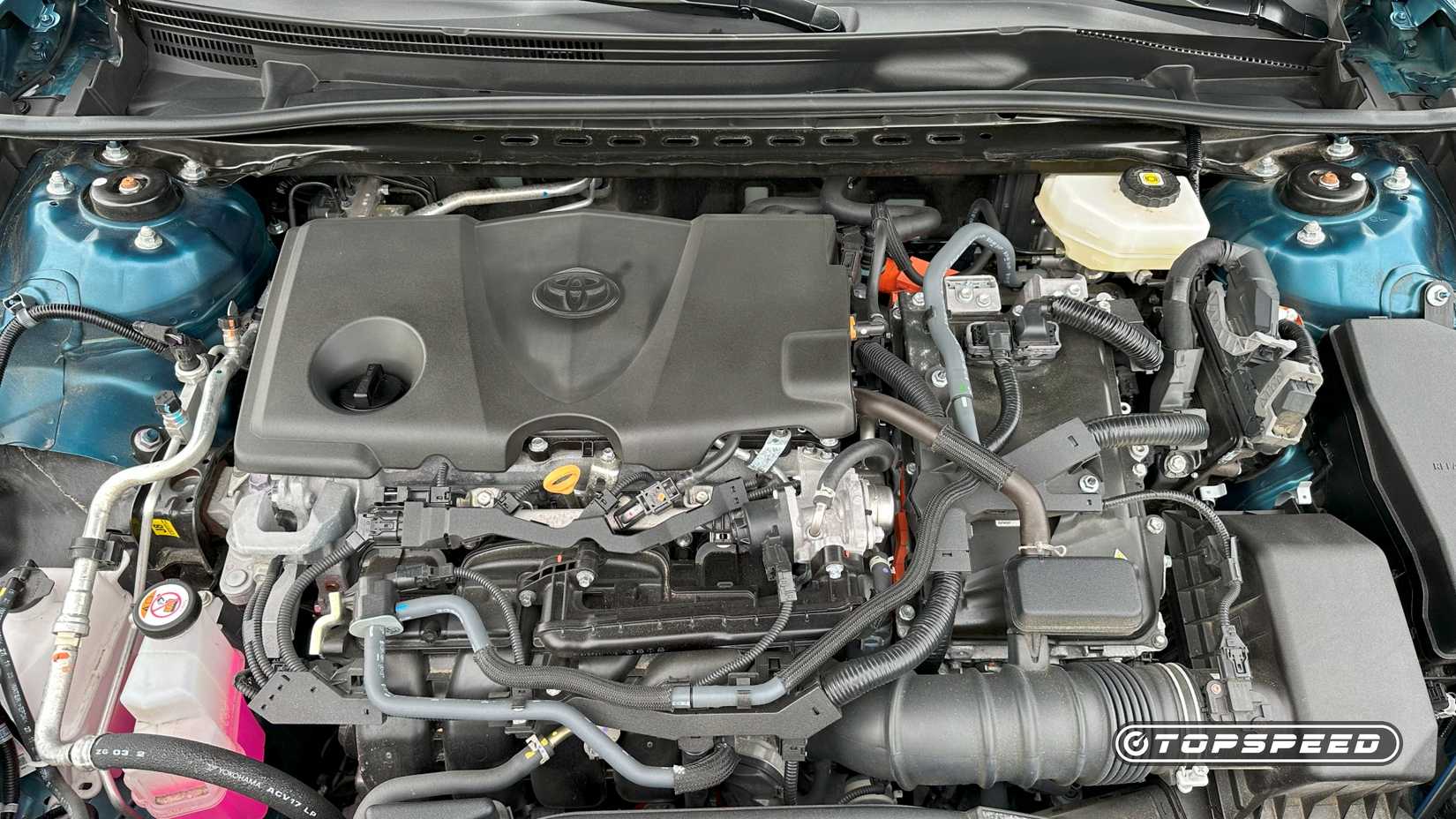 Close-up of a 2025 Toyota Camry XLE AWD Engine