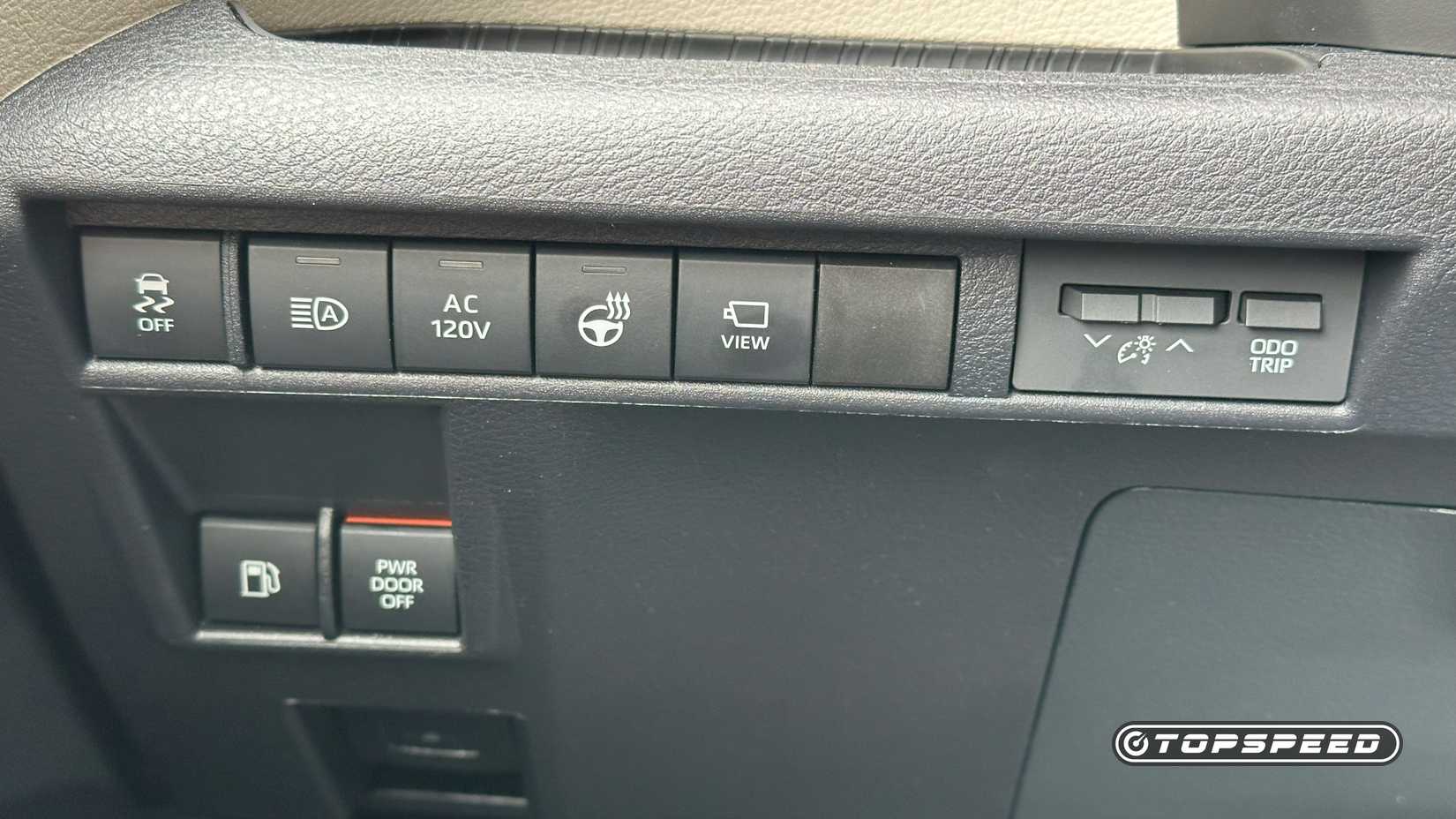 Botões de tração integral Toyota Sienna Platinum 2025