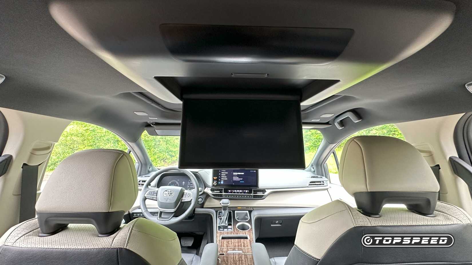 Tela do banco traseiro com tração nas quatro rodas 2025 Toyota Sienna Platinum