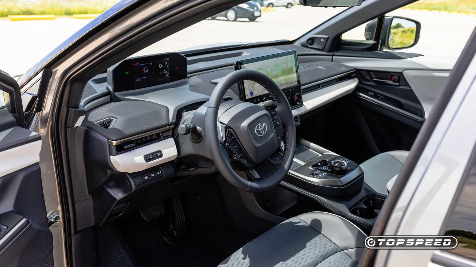 An interior shot of the 2026 Toyota bZ