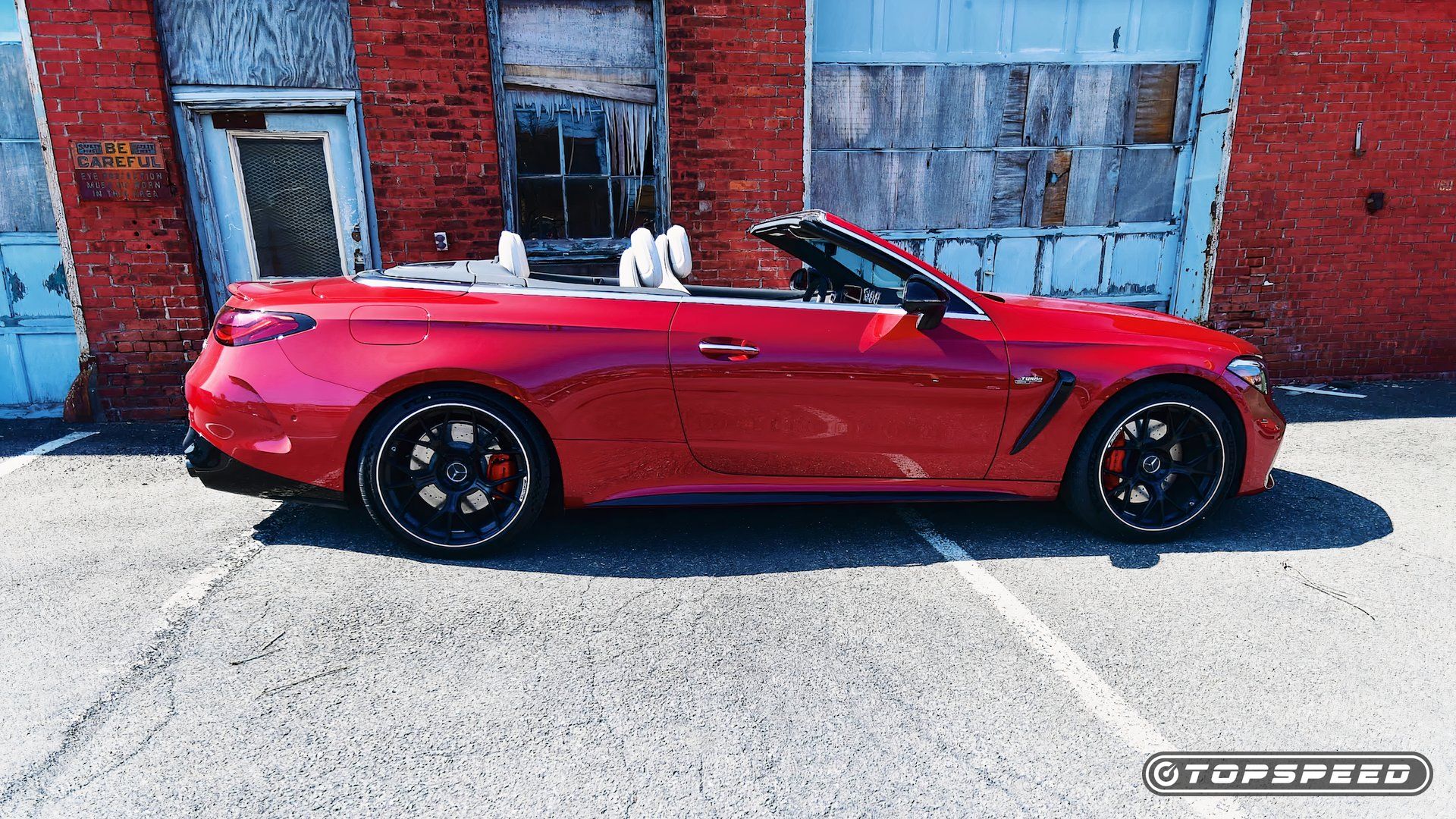 Mercedes-Benz AMG CLE43 Cabriolet side right exterior shot