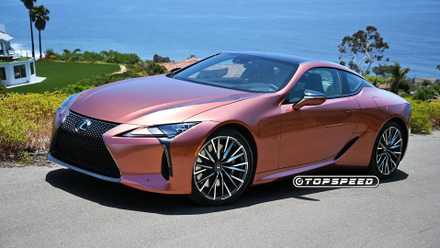 2025 Copper Lexus LC500 front 3/4