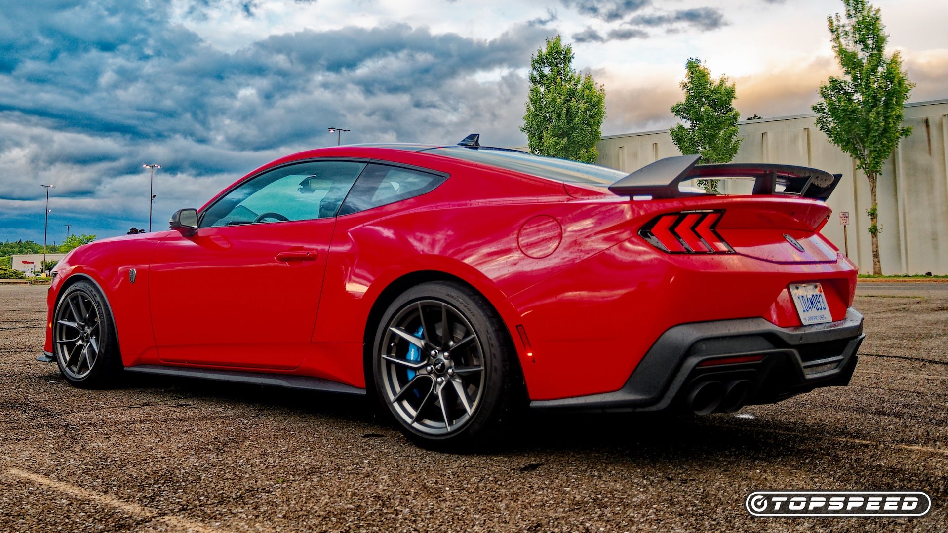 2025 Ford Mustang Dark Horse rear 3q