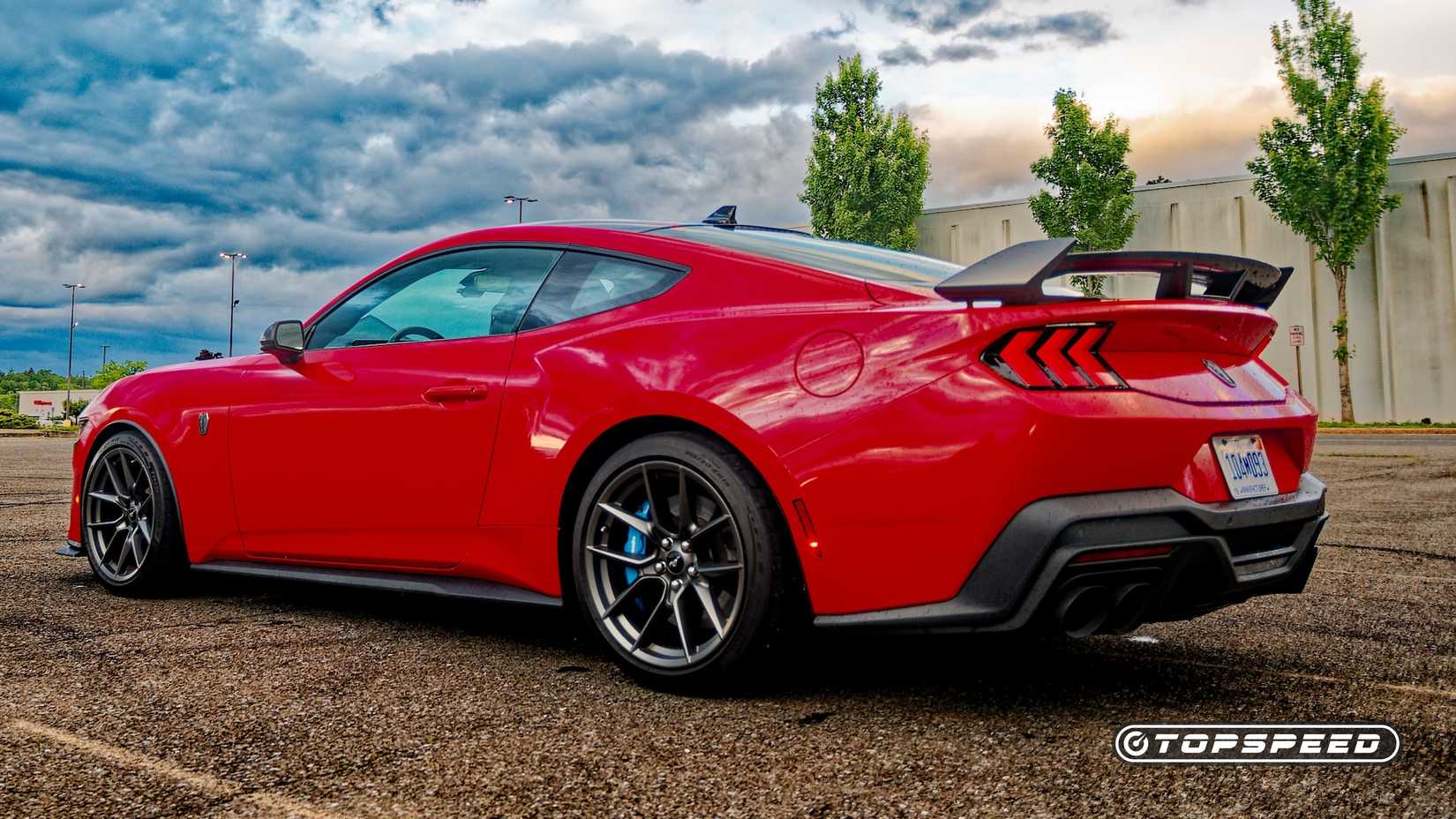 2025 Ford Mustang Dark Horse rear 3q