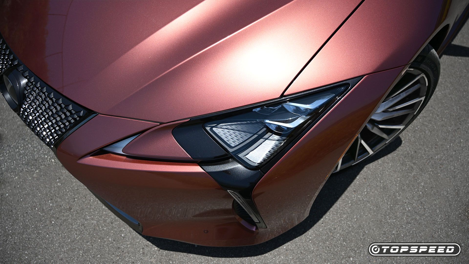 2025 Copper Lexus LC500 front detail