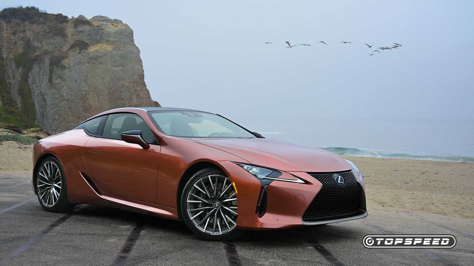 2025 Copper Lexus LC500 side 