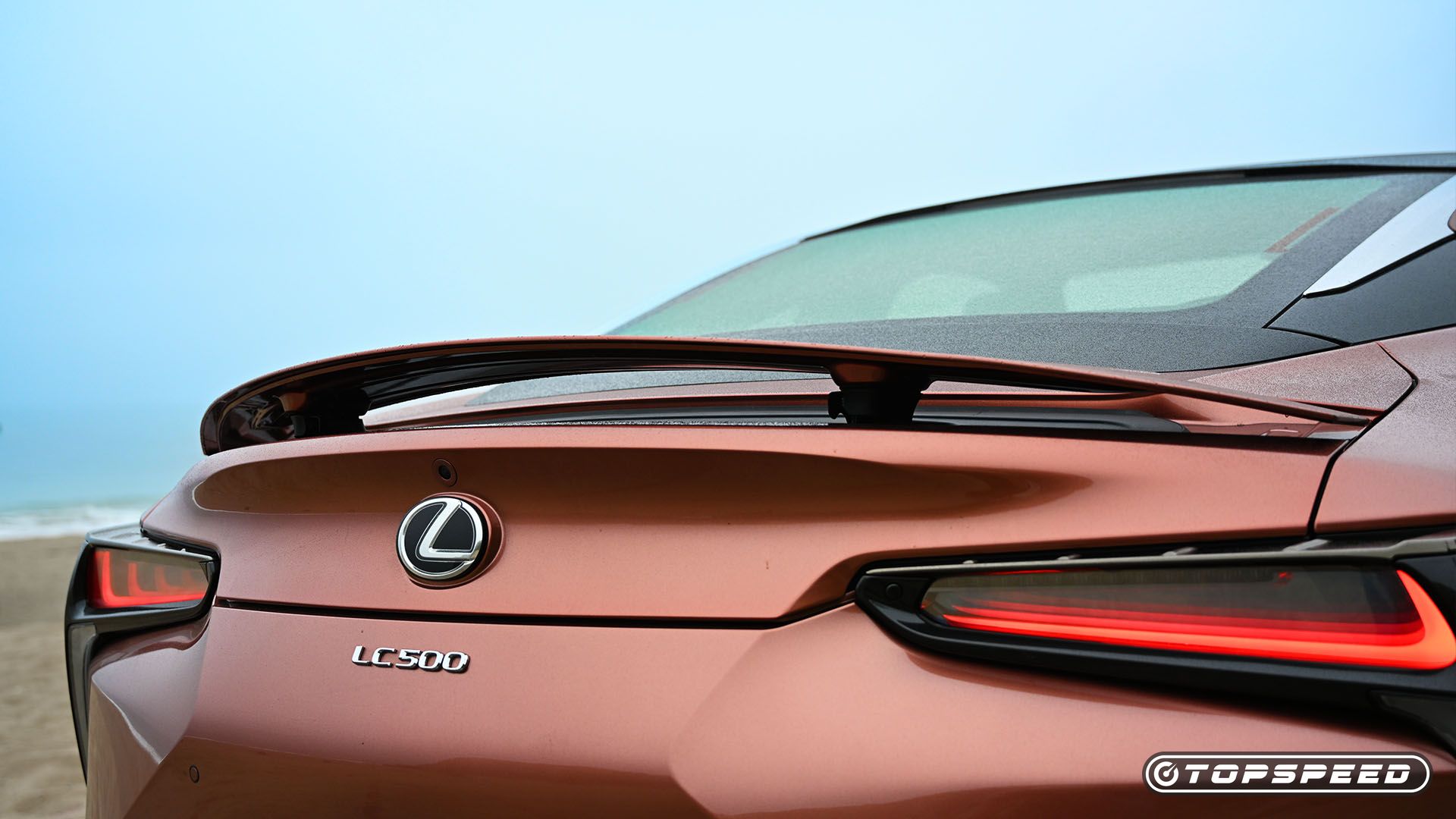2025 Copper Lexus LC500 spoiler