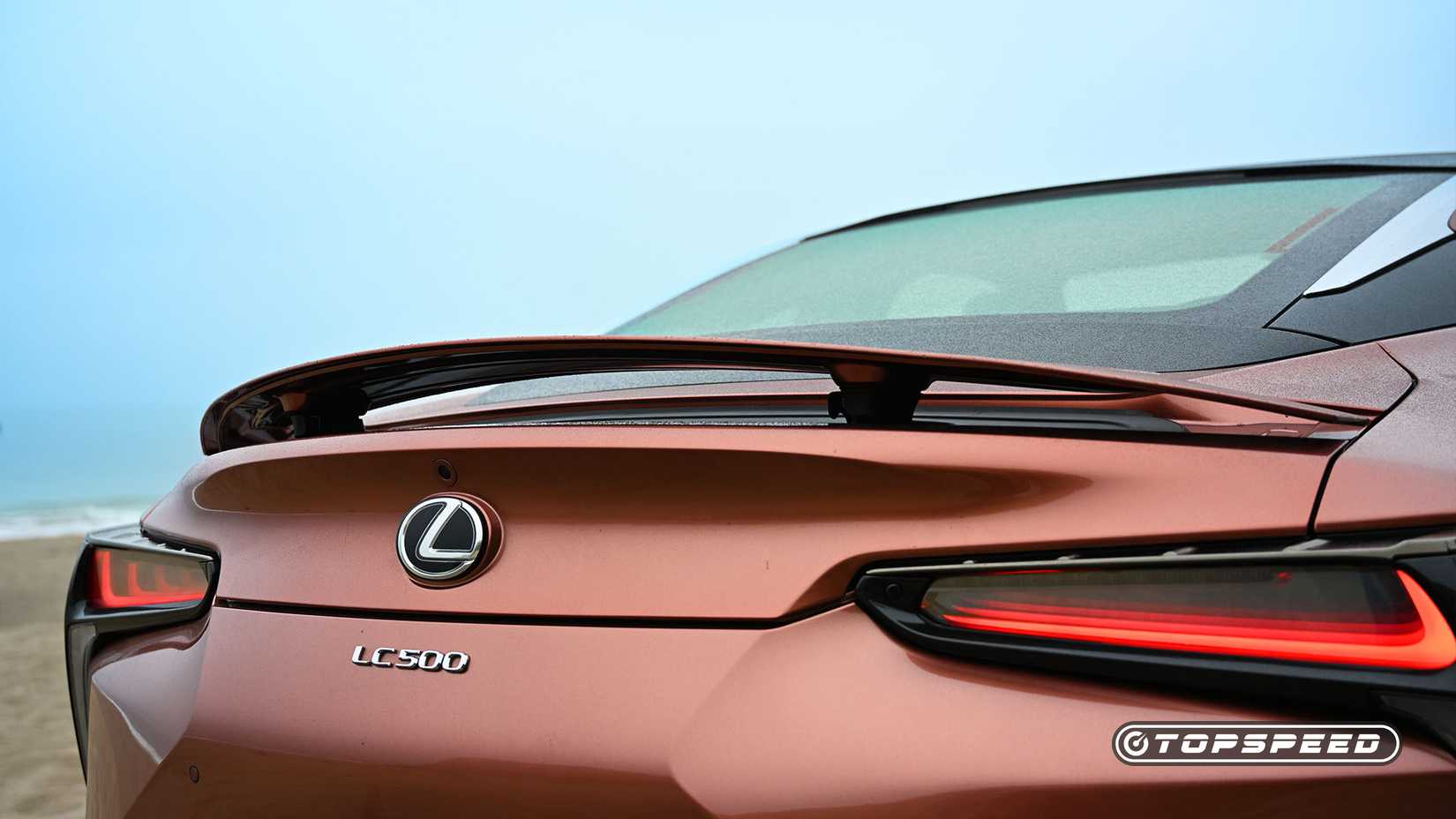 2025 Copper Lexus LC500 spoiler