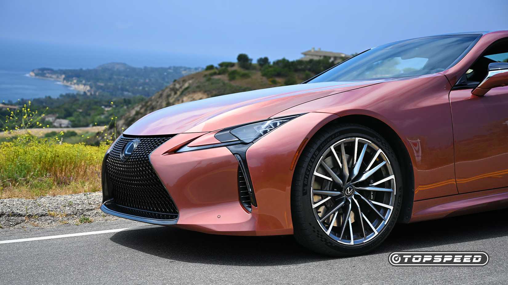 2025 Copper Lexus LC500 front detail
