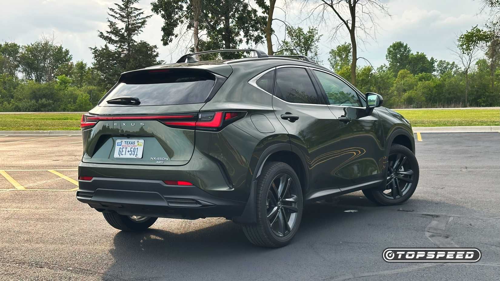 2025 Lexus NX 450h+ Luxury -- Rear Three-Quarter 04